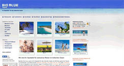 Desktop Screenshot of bigbluetours.com